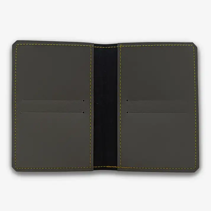 PERSONALISED PASSPORT COVER - GRAY hover