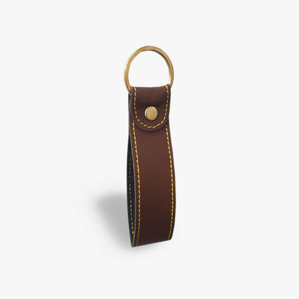 PERSONALISED KEYCHAIN - BROWN hover
