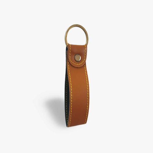 PERSONALISED KEYCHAIN - TAN hover