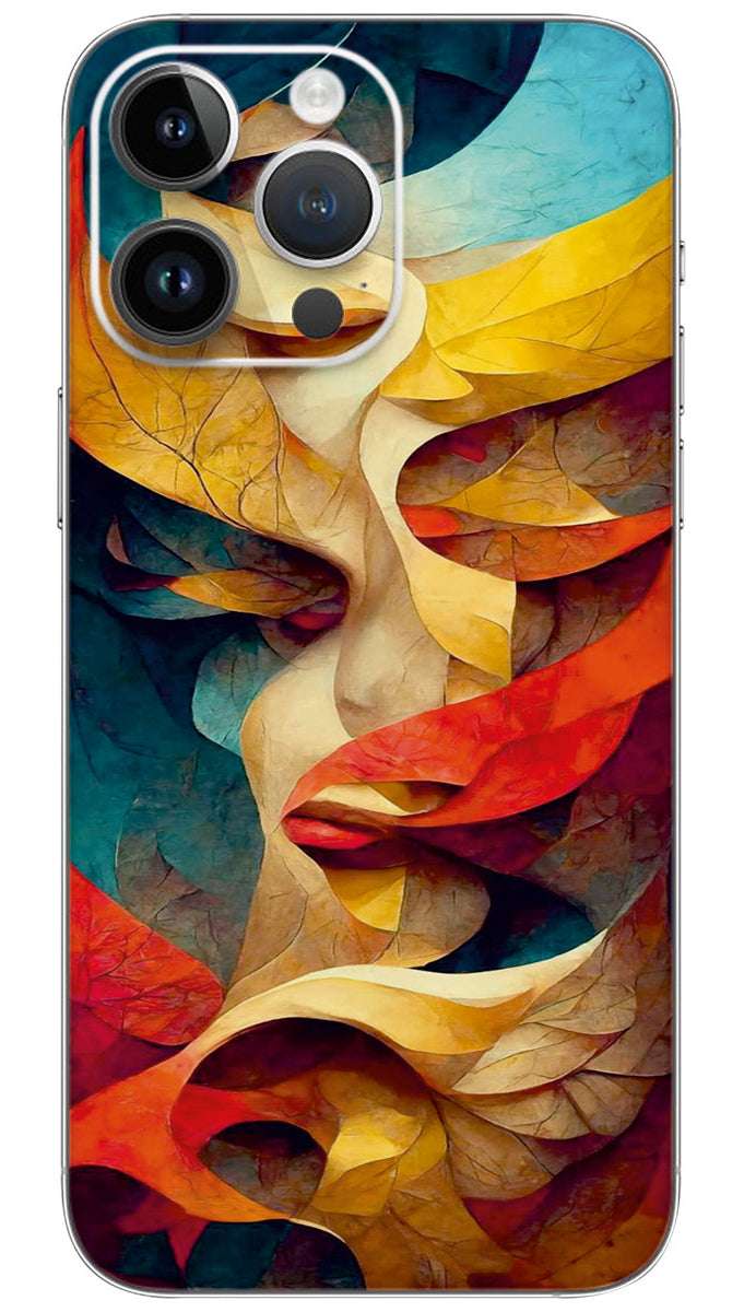 Abstract art painting pattern Mobile Skin Wrap