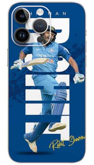 Bharat Cricket Team Player Abstract Rohit shrma Mobile Skin Wrap