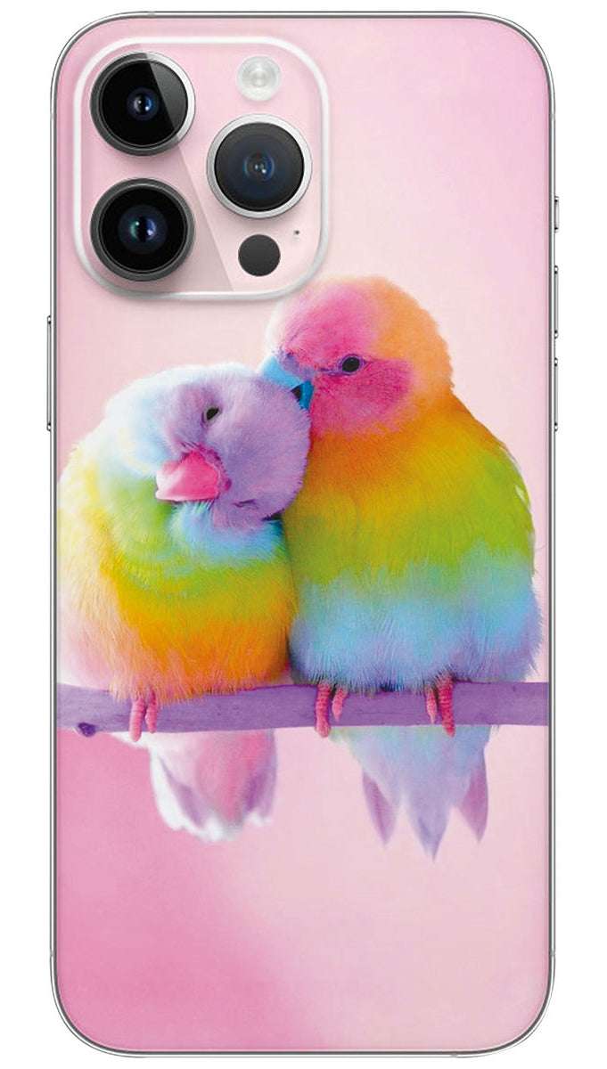 Diy pink bird  Mobile Skin Wrap