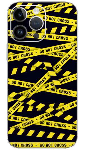 Do Not Cross  Mobile Skin Wrap