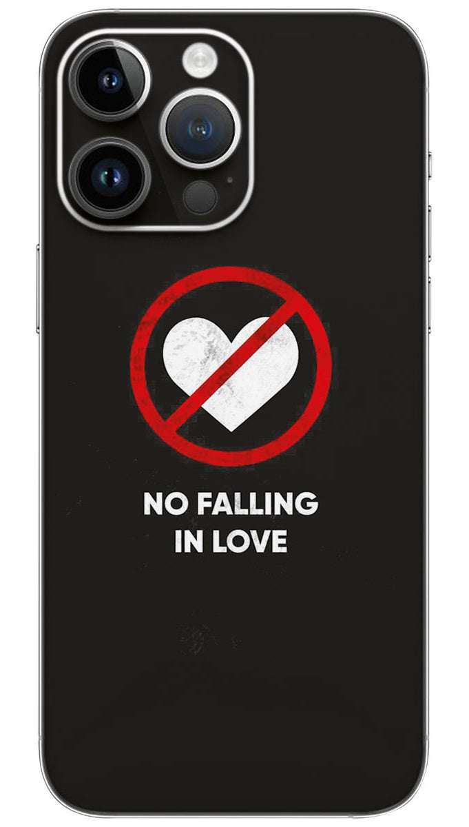 NO FALLING NO LOVE Mobile Skin Wrap