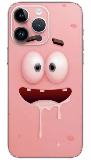 Patrick star cartoon  Mobile Skin Wrap