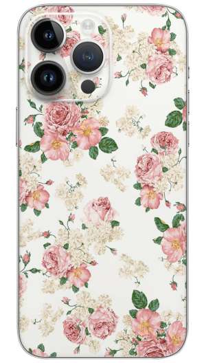 Pink Floral pattern Mobile Skin Wrap