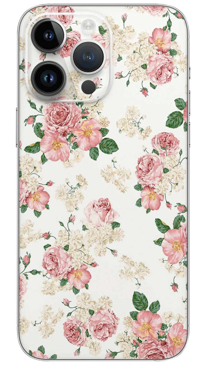 Pink Floral pattern Mobile Skin Wrap