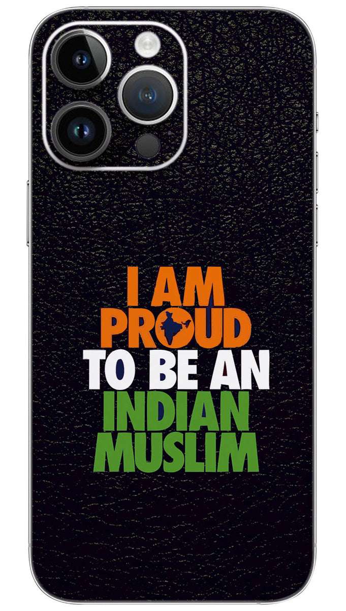 Proud Indian Muslim quotes  Mobile Skin Wrap