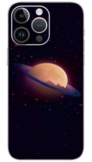 SATURN OF PLANET SKY NUTURE Mobile Skin Wrap