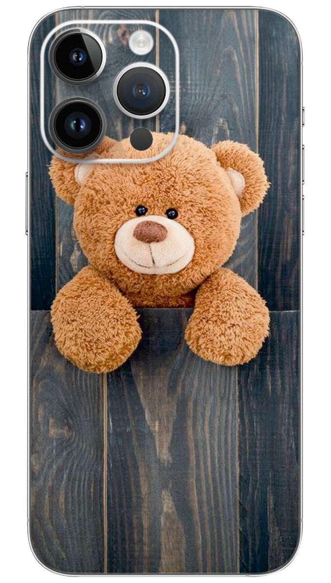 Teddy bear cute cartoon  Mobile Skin Wrap