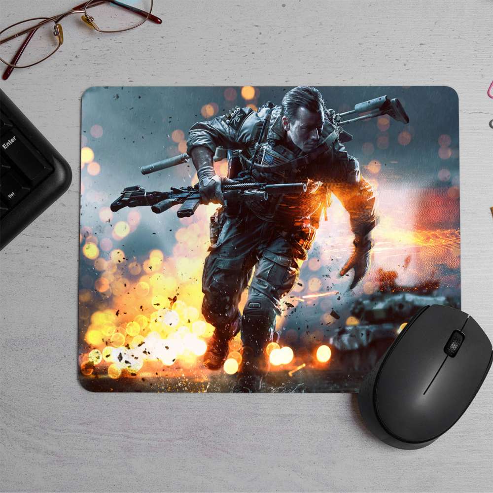 Battlefield 4 fireman Printed Mouse Pad